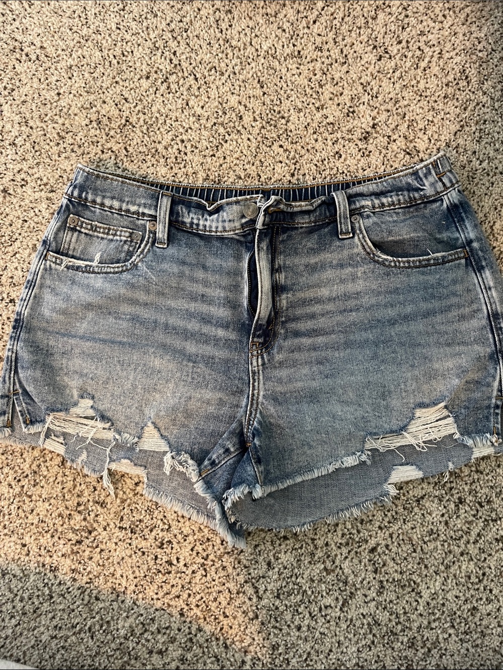 Aerie Denim Distressed Women's Shorts